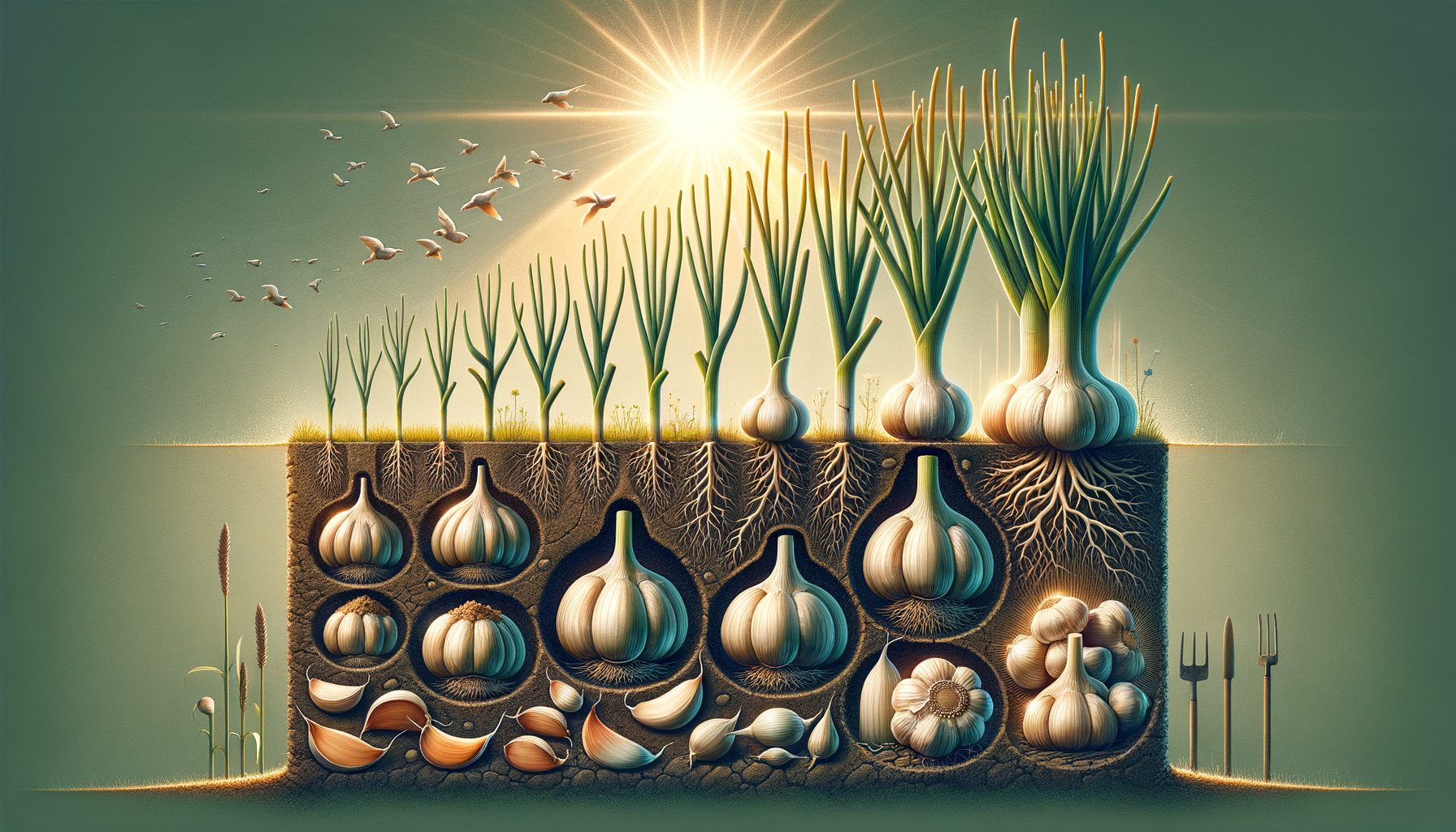 Alles over de groeiomstandigheden van knoflookplanten